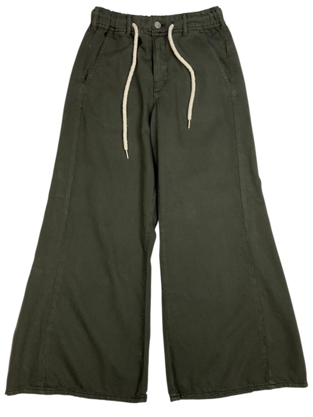 Anthropologie Pilcro Adi Pull On Mid Rise Flare Pants XS Faded Black - Picture 8 of 16